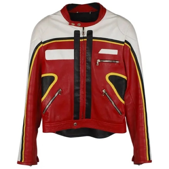 D&G Dolce & Gabbana Leather Motorcycle Jacket - Picture 3 of 17